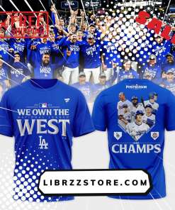 Los Angeles Dodgers 2024 NL West Division Champions Locker Room Shirt