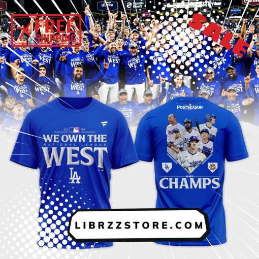 Los Angeles Dodgers 2024 NL West Division Champions Locker Room Shirt