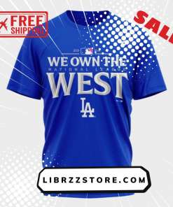 Los Angeles Dodgers 2024 NL West Division Champions Locker Room Shirt