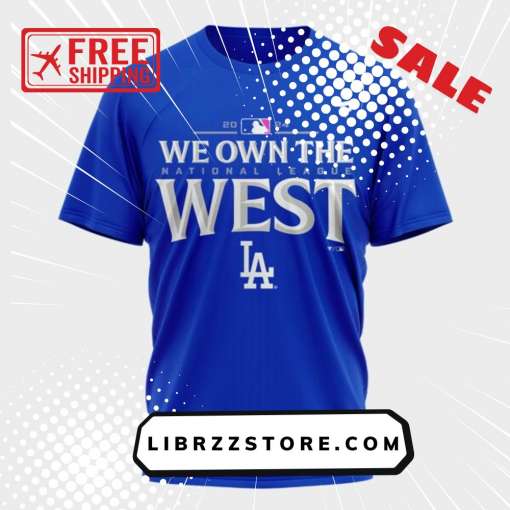 Los Angeles Dodgers 2024 NL West Division Champions Locker Room Shirt