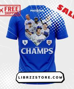 Los Angeles Dodgers 2024 NL West Division Champions Locker Room Shirt 3