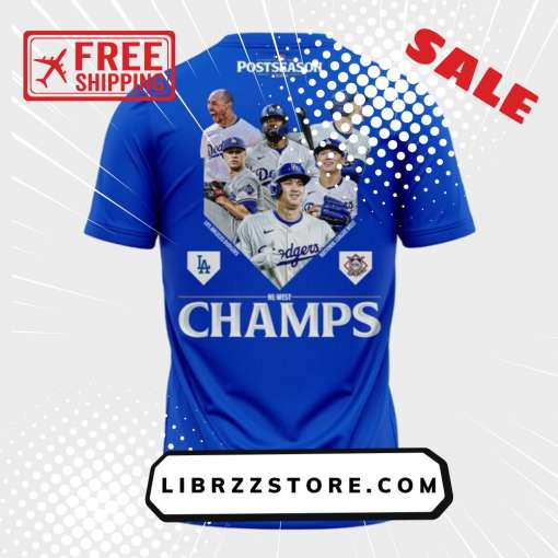 Los Angeles Dodgers 2024 NL West Division Champions Locker Room Shirt