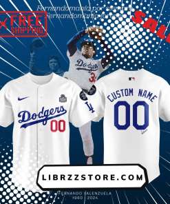 Los Angeles Dodgers Fernando Valenzuela FOREVER 34 Special Signature Jersey