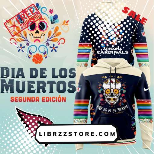 Men’s Nike Arizona Cardinals 2024 NFL Dia De Los Muertos Premium Limited Pullover Hoodie