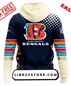 Mens Nike Cincinnati Bengals 2024 NFL Dia De Los Muertos Premium Limited Pullover Hoodie 3 1