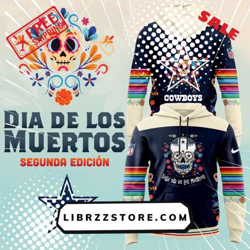 Men’s Nike Dallas Cowboys 2024 NFL Dia De Los Muertos Premium Limited Pullover Hoodie