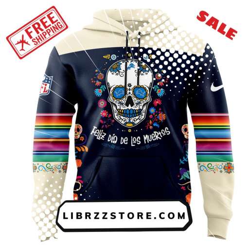 Men’s Nike Detroit Lions 2024 NFL Dia De Los Muertos Premium Limited Pullover Hoodie