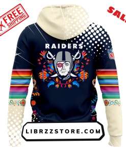 Mens Nike Las Vegas Raiders 2024 NFL Dia De Los Muertos Premium Limited Pullover Hoodie 3 1