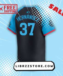 National League Teoscar Hernndez Nike Navy 2024 MLB All Star Game Limited Player Jersey 3 1