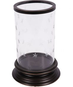 Laura Ashley Bronze Hurricane Candle Holder – 23 cm Medium3