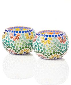 Flower Garden Candle Holders – Set of 2