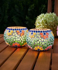Flower Garden Candle Holders Set of 22