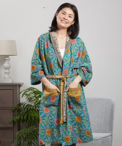 Recycled Sari Spa Bath Robe
