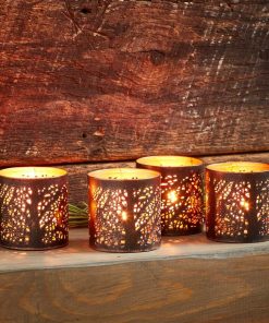 River Birch Tea Light Lanterns – Set of 4